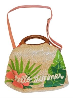 Minnie Mouse wicker summer purse with wallet